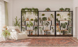 Indoor Tall Plant Stand, 70.9 inches Large Metal Plant Shelf with 10 Hanging Hooks