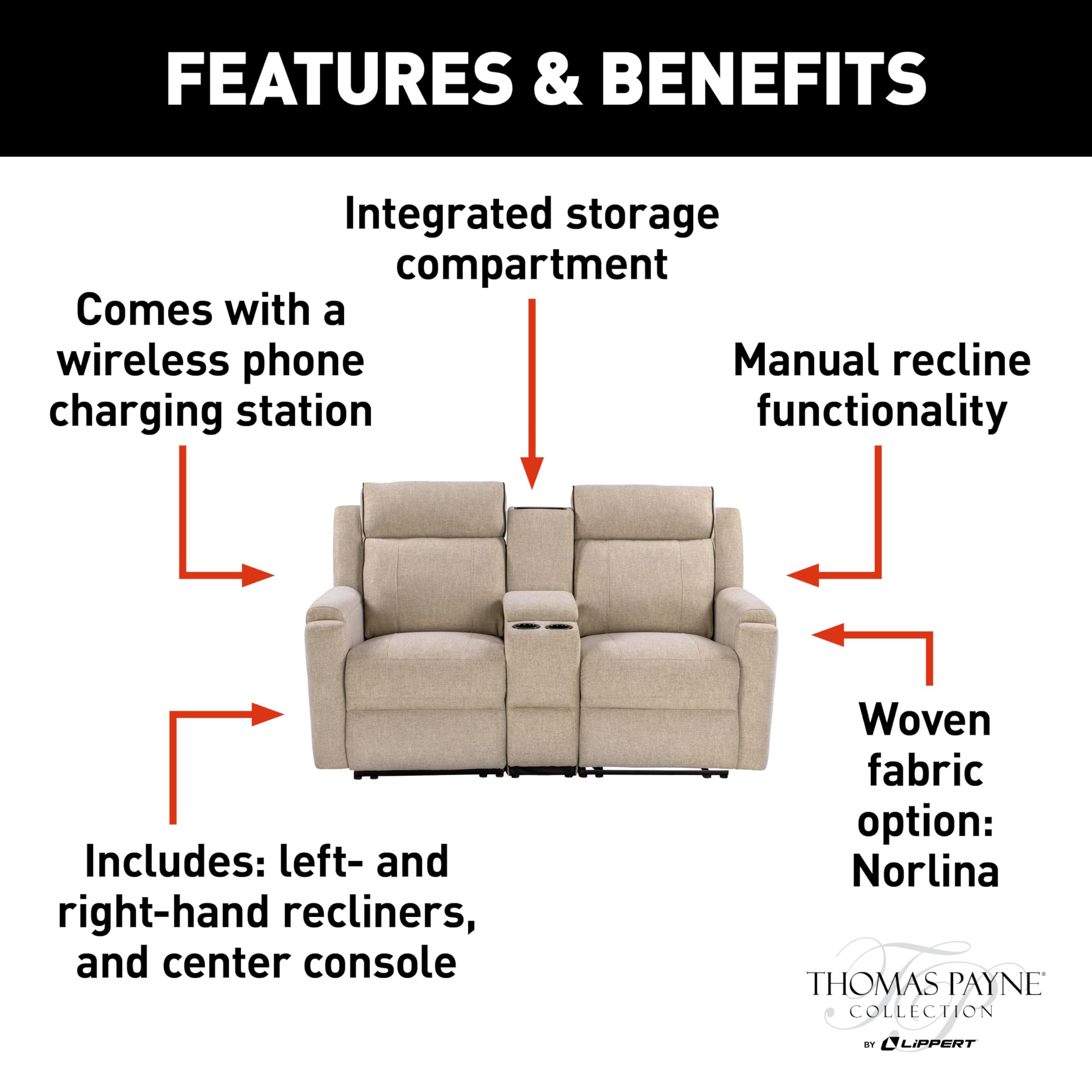 Norlina Heritage Series Theater Seating Set