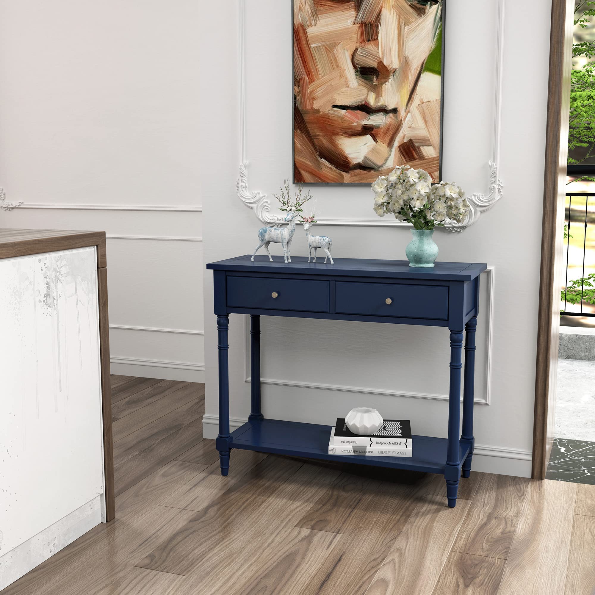 Solid Wood Console Entry Table