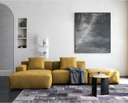 Luxury Modern Modular L-Shape Sectional Sofa Set, 3 Seat Upholstered Couch