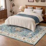 Washable Rug, 5'x7' Stain Resistant Washable Rug, Machine Washable Rug with Non-Slip