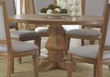 Donny Osmond Home Coaster Furniture Florence Round Pedestal Dining Table Rustic 180200