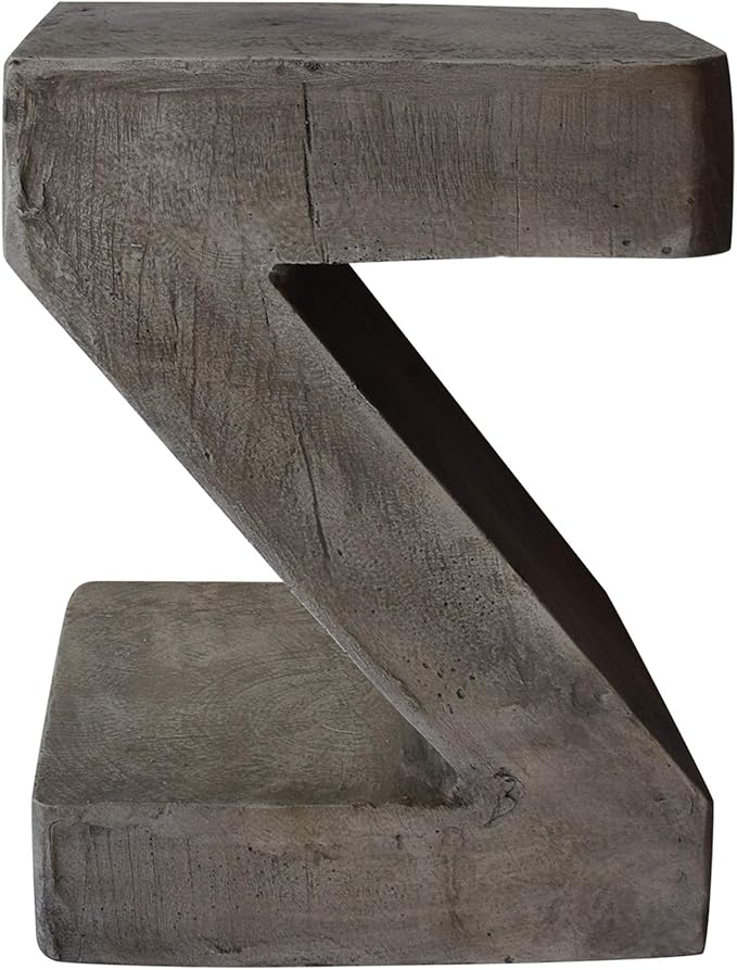 Manuel Weight Concrete Accent Table, Light Gray