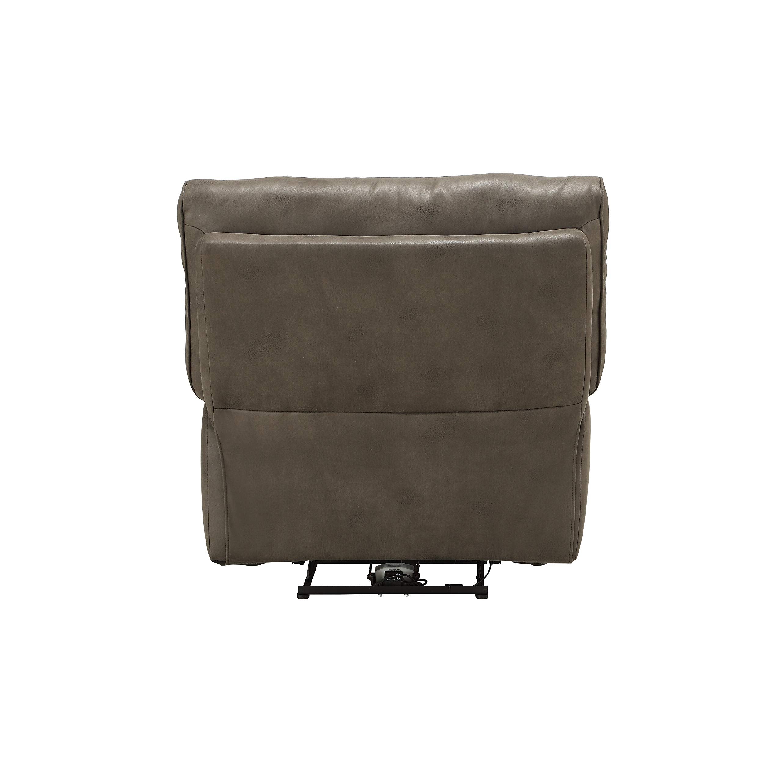 VoltLuxe Leather-Aire Recliner Chair with USB Dock & Push-Button Recline
