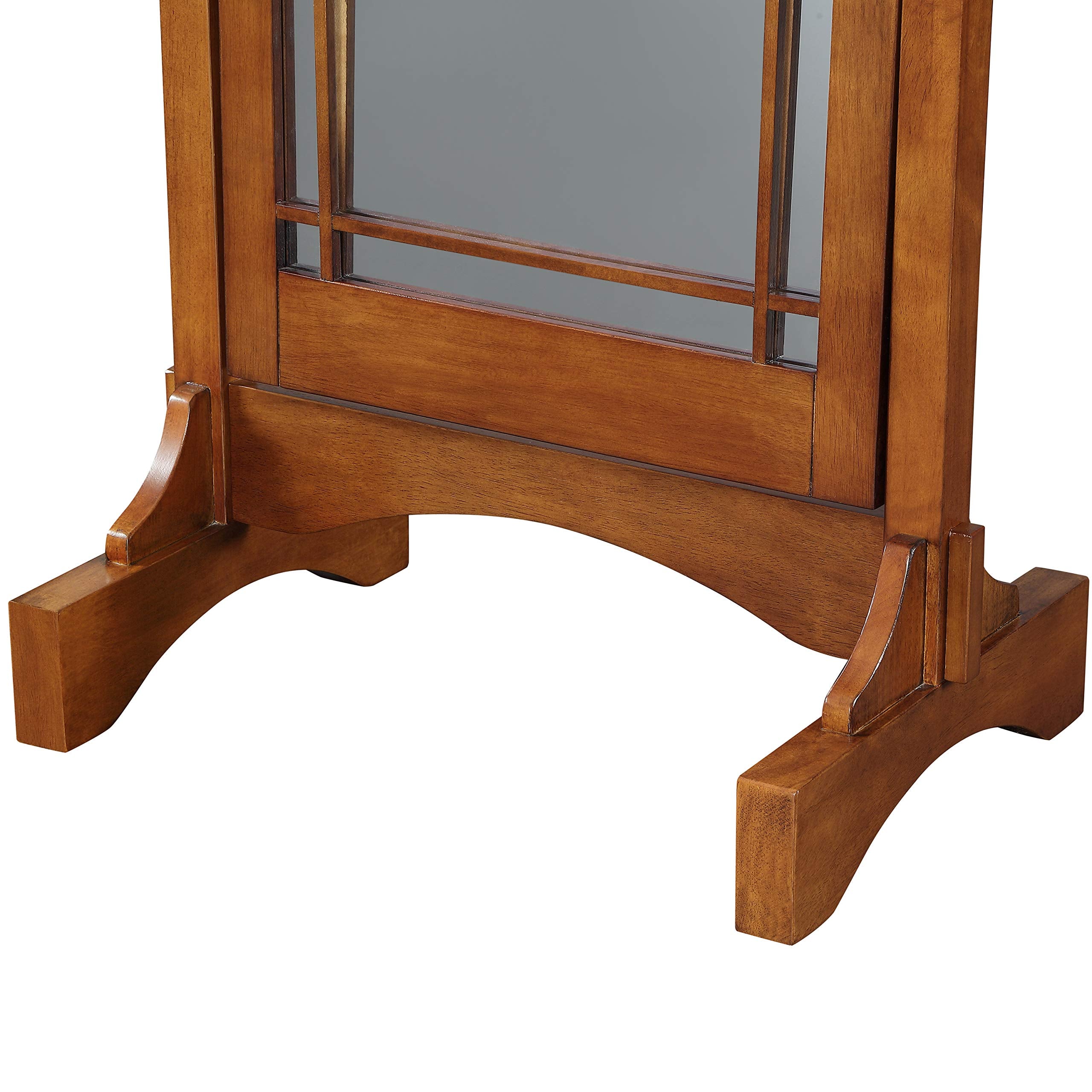 Mission Oak Cheval Mirror with Adjustable Tilt