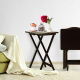 5 Piece Tray Table Set, Espresso