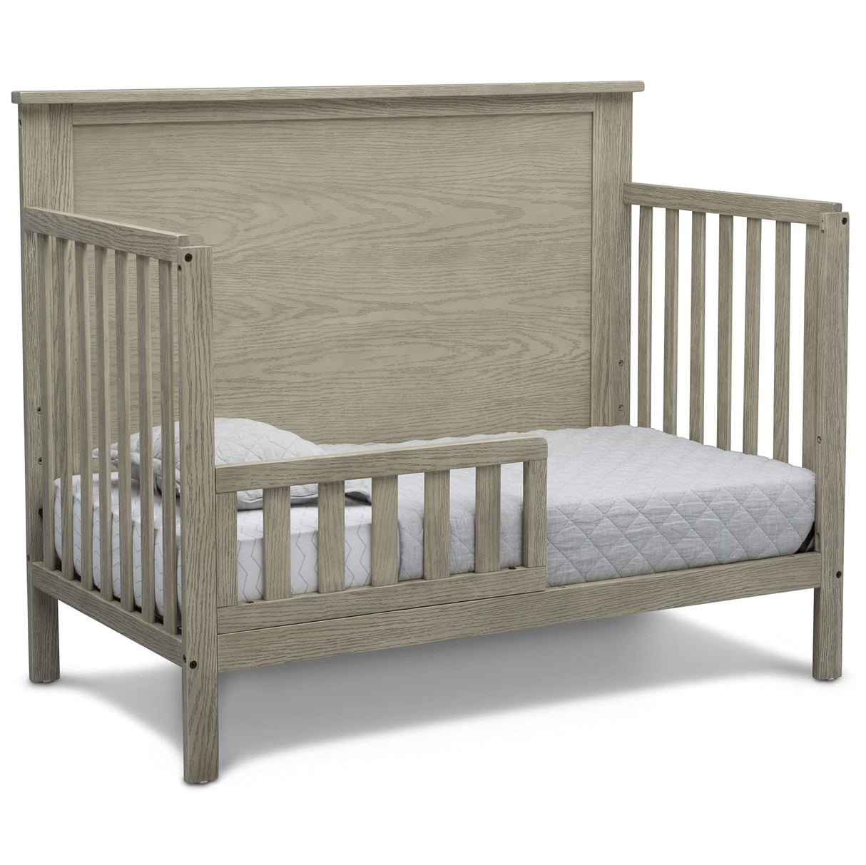 Middleton 4-in-1 Convertible Baby Crib, Textured Limestone