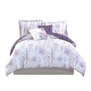 Fresh Meadow Twin Comforter Set - 4 Piece Reversible Bedding with Shams