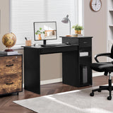 Home Office Computer Desk with Storage Drawer and Monitor Stand