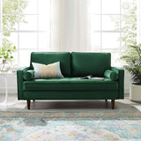 Valour Performance Velvet Loveseat, Pink Valour Performance Velvet Loveseat