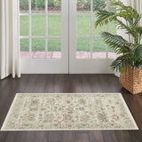 Nourison Traditional Home Traditional Beige 2'6" x 4'6" Area -Rug, Easy -Cleaning, Non Shedding, Bed Room, Living Room, Dining Room, Kitchen (3x5)