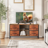 TV Stand for Bedroom, Television Stand for TV up to 46 Inch Entertainment Center Dresser for Bedroom