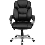 Heather High Back Black LeatherSoft Layered Upholstered Executive Swivel Ergonomic