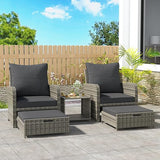 Outdoor Patio Furniture Set Sectional Couch Wicker Conversations Sets Rattan Sofa