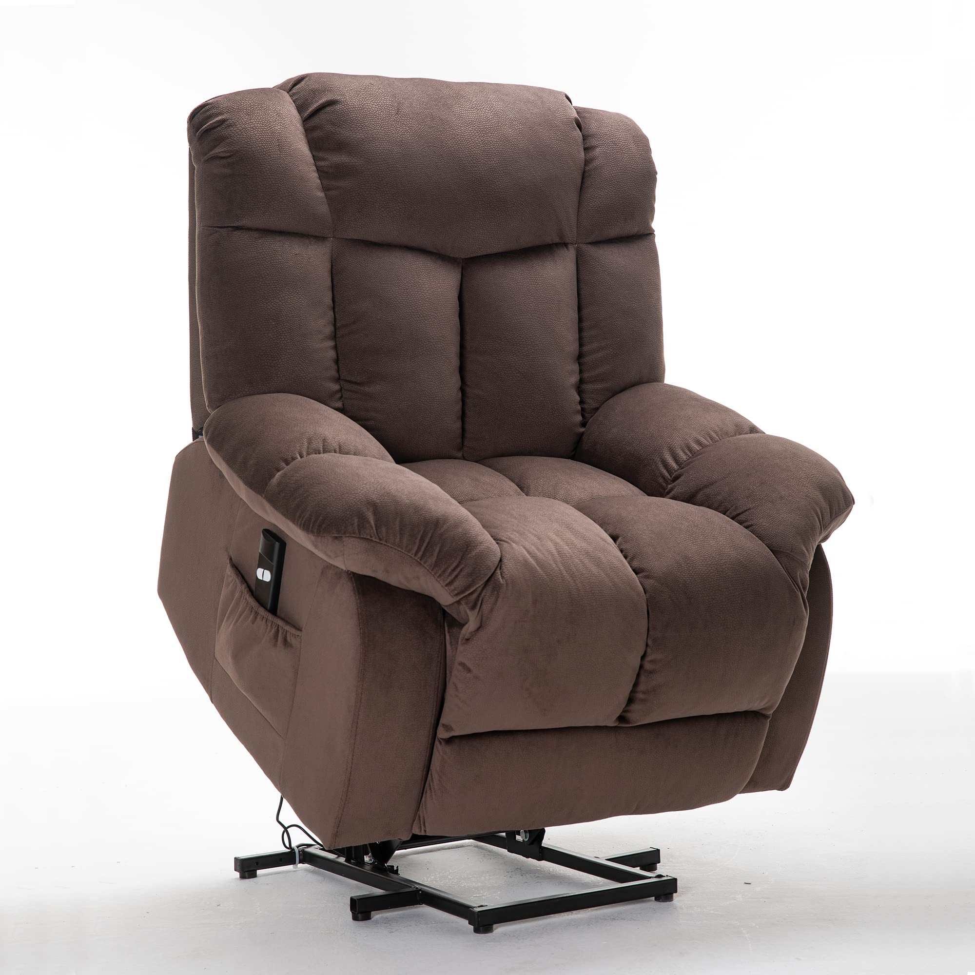 LiftEase Electric Lift Recliner Chair – Infinite Position, Coffee Microfiber
