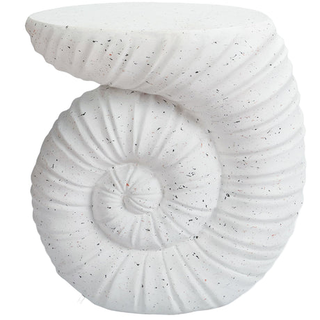 Pool Side Table，Outdoor Side Table, Concrete End Table, Round Accent Table for Indoor Modern Art Deco, Cement Side Tables for Outside Plant Stand, Artistic Style Tables Garden Stool for Patio - Bircata