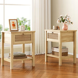 Rattan Boho Nightstand
