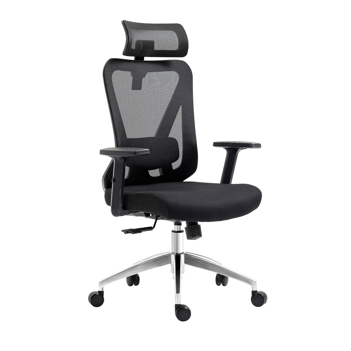 Truly Ergonomic Office Chair with Lumbar Support & Adjustable Headrest