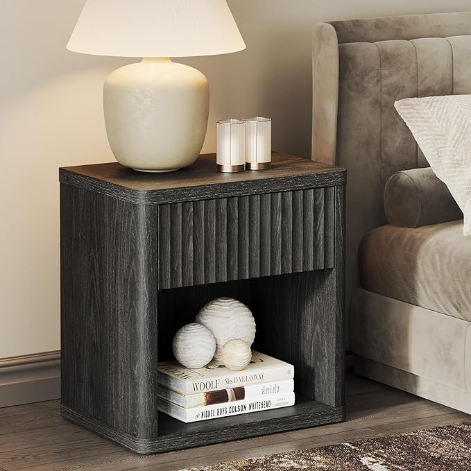 Night Stand Nightstand with Drawer Storage Bed Side Table