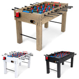 54 Inch Full Size Foosball Table - Includes 4 Balls and 2 Cup Holders –Oak