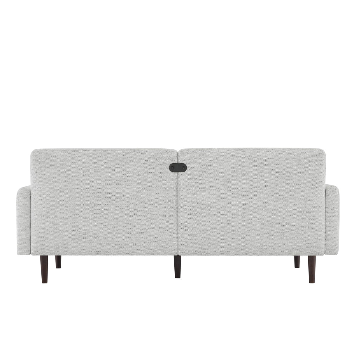 Mid-Century Modern Sofa, Fabric Couch for Living Room with Solid Wood Leg