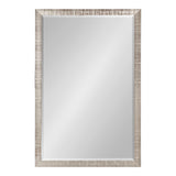 Reyna Modern Rectangle Wall Mirror, 24 x 36, Silver, Framed Rectangular