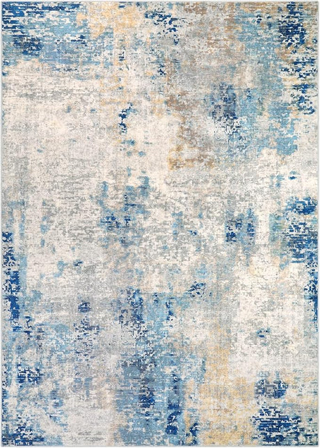 Modern Abstract Area Rugs 5x7, Large Washable Rugs for Living Room Soft Rugs