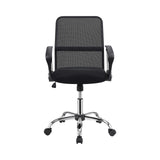 Furniture Office Chair Black Mesh Fabric Chrome 801319