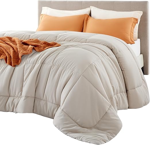 Comforter Duvet Insert - Quilted Comforters Queen Size, All Season Duvet