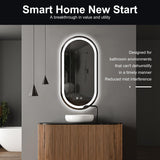 16x32 LED Bathroom Mirror - Anti-Fog Dimmable Vanity Mirror