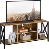 TV Stand for 65 inch TV Console Table with Storage Shelves Cabinet, 55" Wood