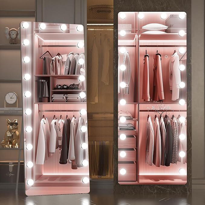 Full Length Mirror with Lights,  Led Standing Mirror