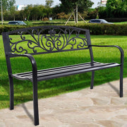Garden Bench Park Patio Yard Furniture Decor Powde