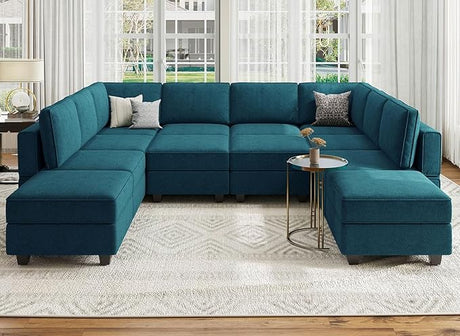 Modular Sleeper Sectional Sofa Couch Oversized U Shaped Sofa with Storage Convertible