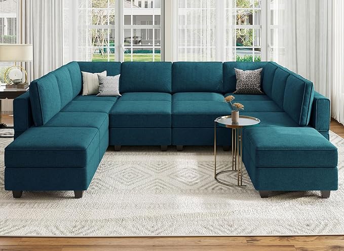 Modular Sleeper Sectional Sofa Couch Oversized U Shaped Sofa