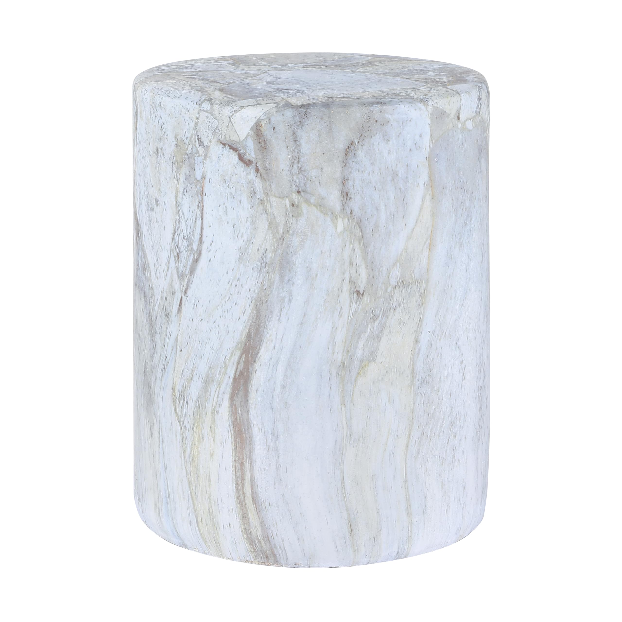 TBL1101B Troy 16" Modern Minimalist Faux Marble Column Indoor/Outdoor Indoor/Outdoor