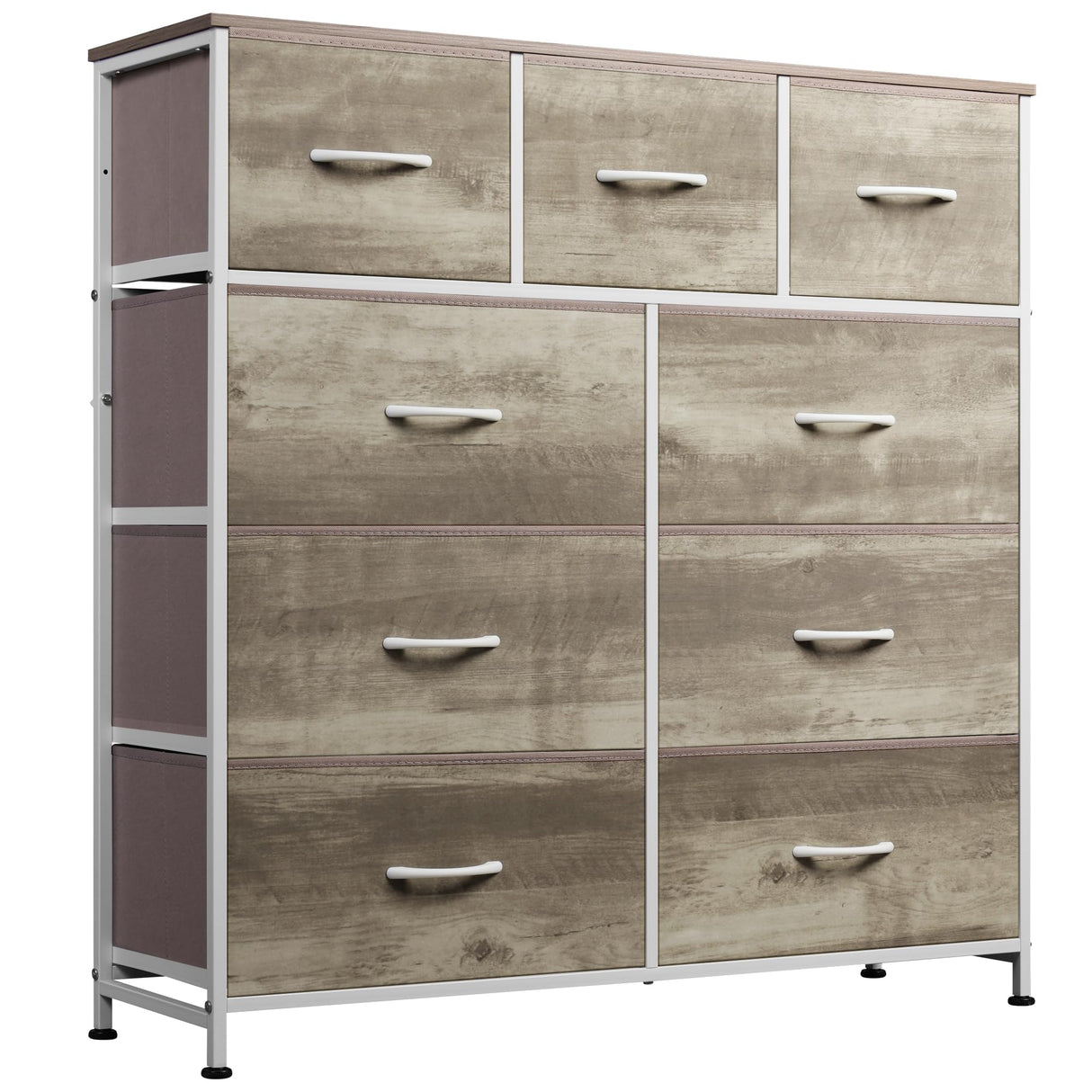 9-Drawer Dresser, Fabric Storage Tower for Bedroom, Hallway, Nursery, Closet,