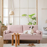68 inch Sofa Couch, Mid Century Modern Sofa, Button Tufted Seat Cushion, Track Armrest