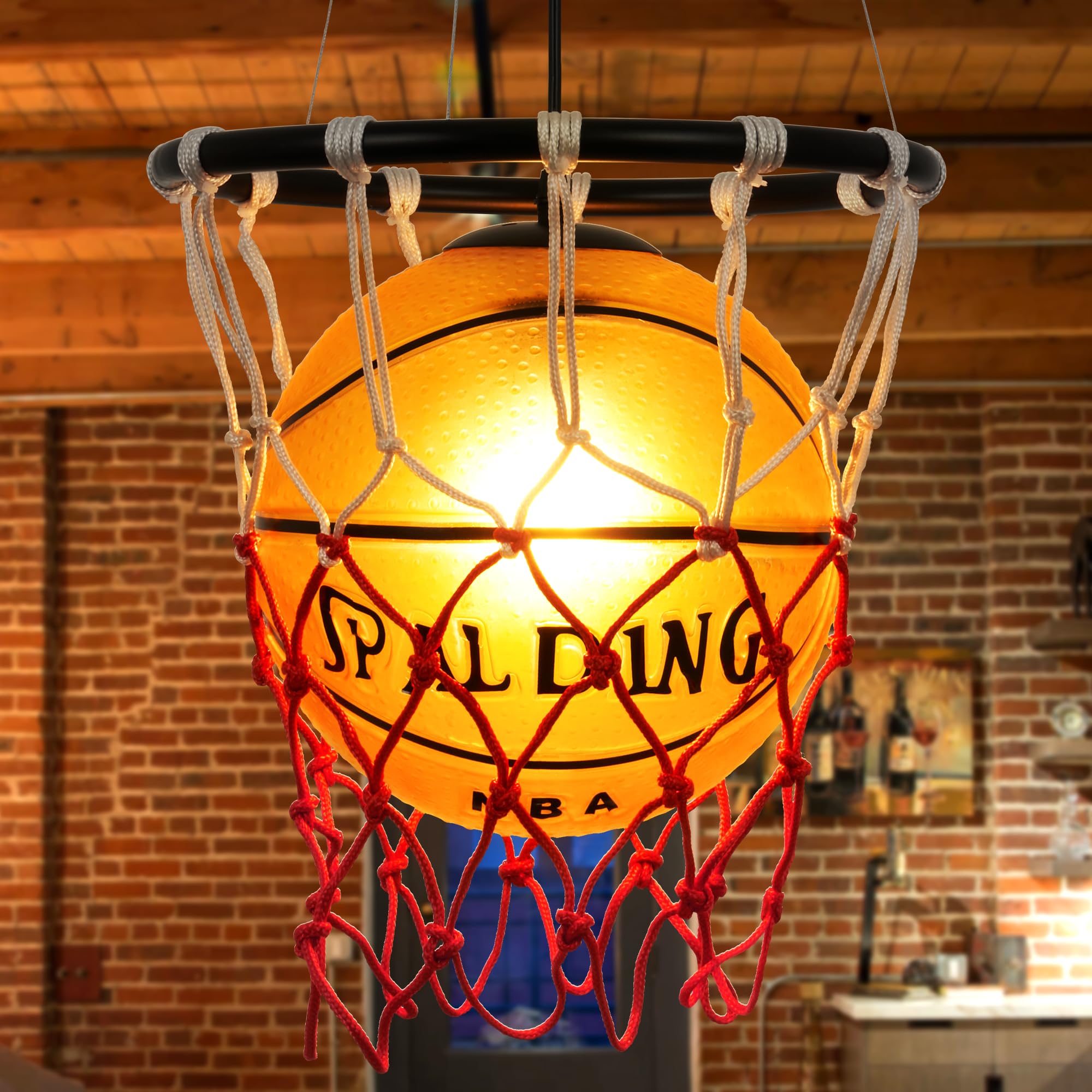Retro Basketball Chandelier Pendant Light