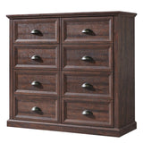 Farmhouse 8 Drawer Dresser for Bedroom, Tall Chest of Drawers, Chest of Drawers