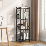 3 Tier Metal Bookshelf Bathroom Storage Standing Shelf Unit Kitchen Storage Organizer