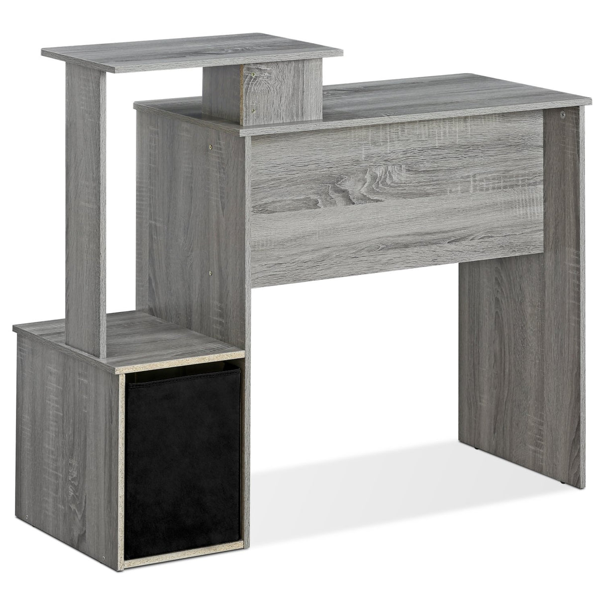 Econ Multipurpose Home Office Computer Writing Desk, French Oak Grey