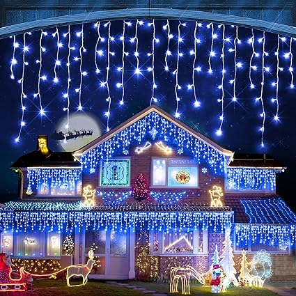 100 FT Christmas Lights Outdoor Decorations 900 LED 8 Lighting