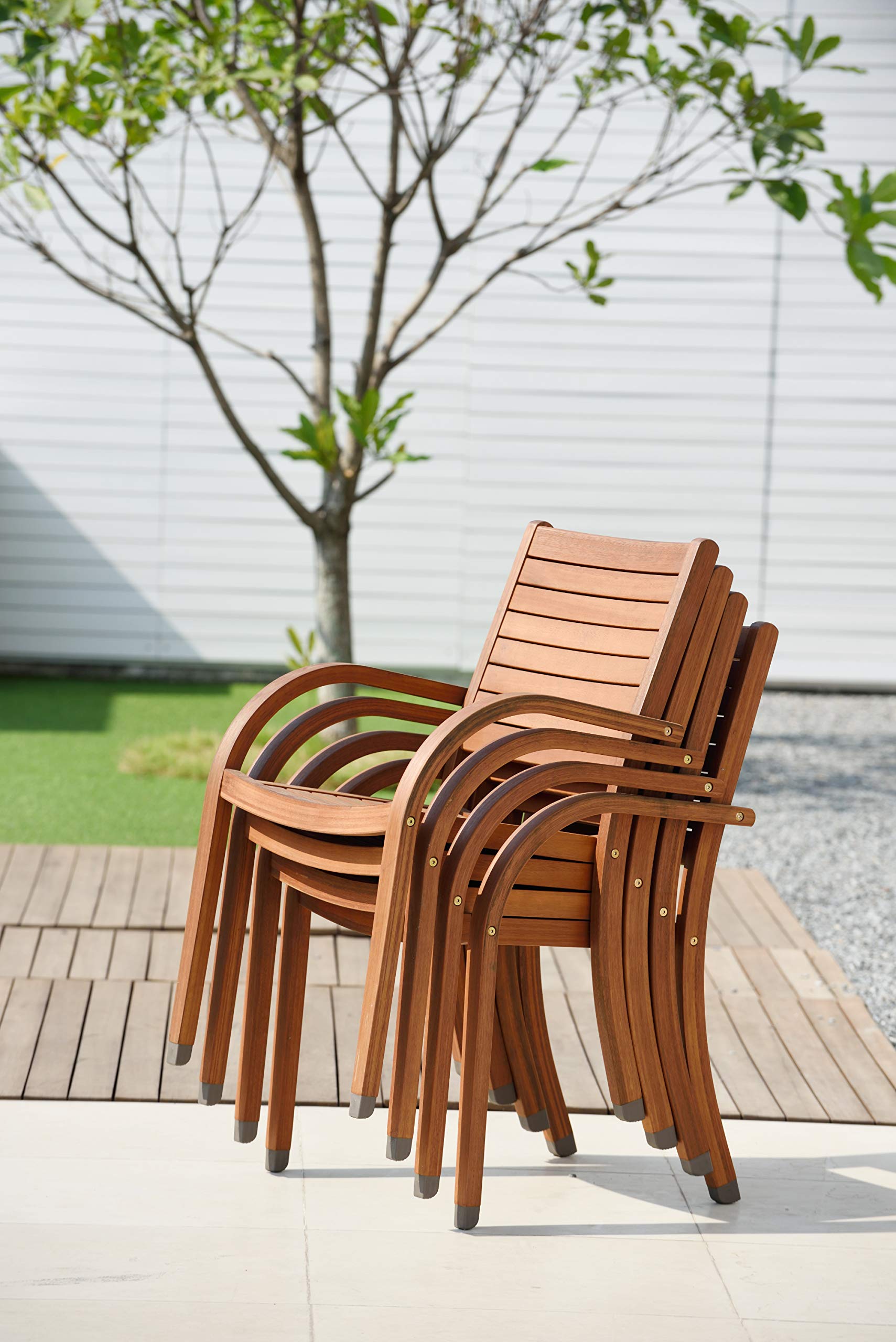 Arizona 9 Piece Oval Outdoor Dining Set | Eucalyptus Wood | Durable and Ideal for