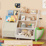 Kids Bookshelf Toy Storage and Organizer, Boys and Girls Muti-Functional