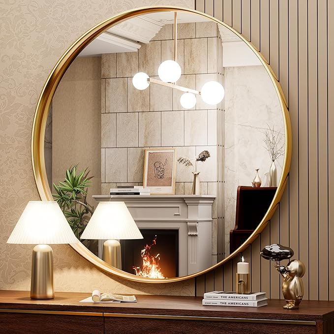 Black Bathroom Mirrors  Metal Frame Rectangle Mirror