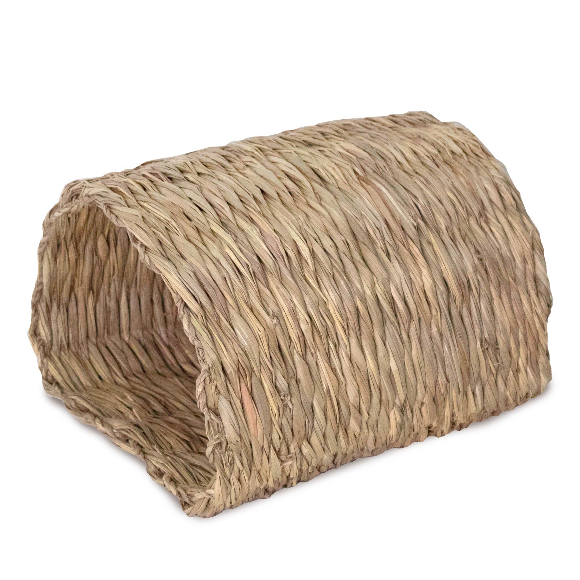 Seagrass House Tunnel Hutch Woven Hut Hay Shelter for Bunny, Rabbits, Guinea pigs