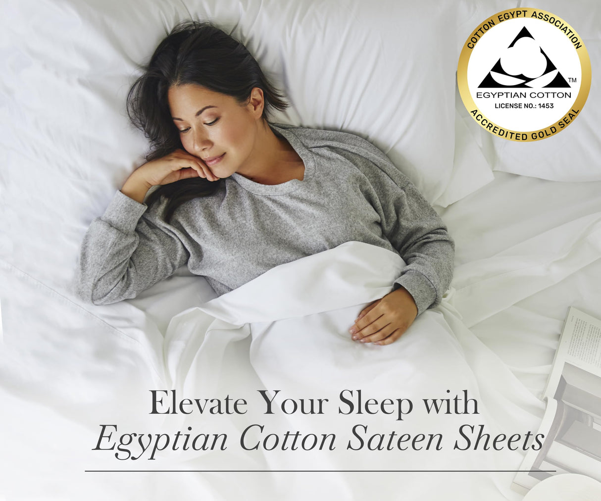 Certified Luxury 100% Egyptian Cotton Sheets, King Size Bed Sheets,