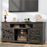 Farmhouse TV Stand 70 Inches, Entertainment Center with Power Outlet