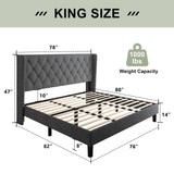 Metro Queen Platform Bed with Footboard and Turbo Charger with Twin Extra Long